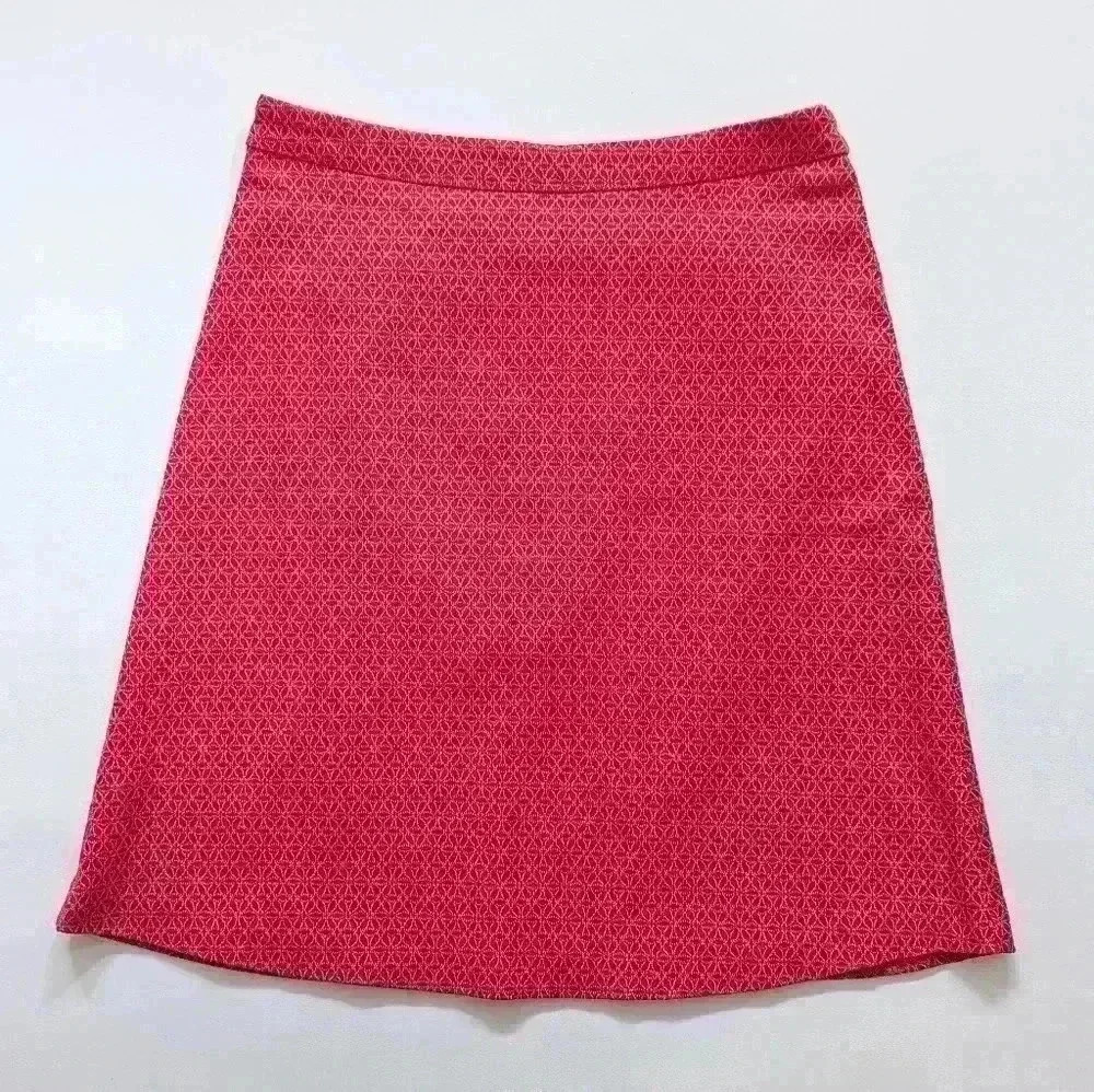 Margaret M Red Geometric Flower Print Size Small